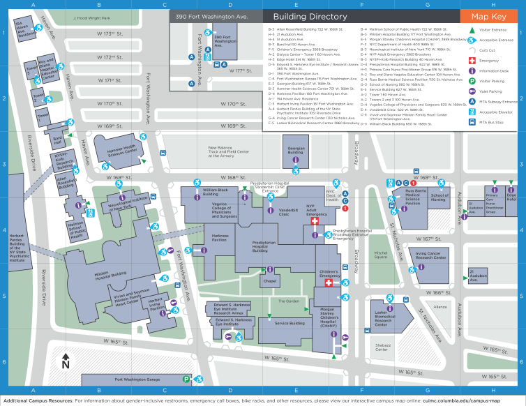 CUIMC Campus Map