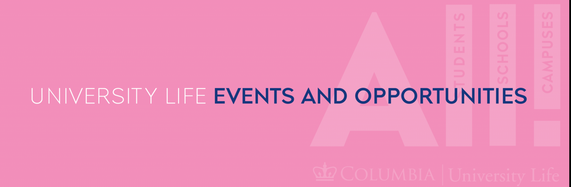 Events and Opportunities email banner